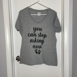 Pregnancy announcement L shirt